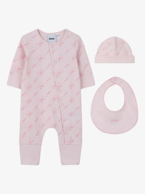 BOSS Kidswear logo-print babygrow set