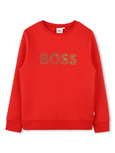 BOSS Kidswear logo刺绣卫衣