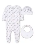 BOSS Kidswear logo-print pajamas set - 10P WHITE