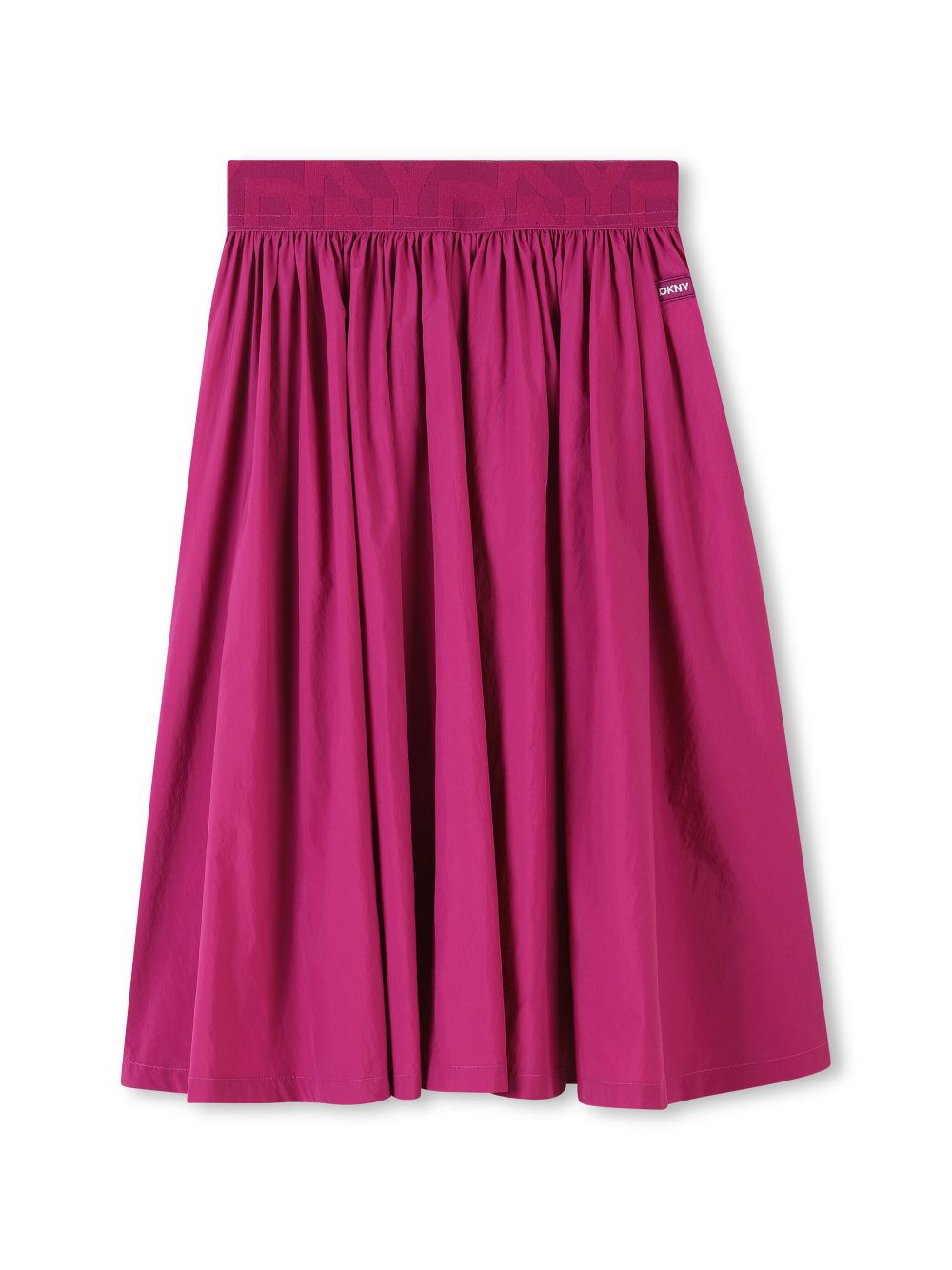 Dkny Kids logo-waistband midi skirt - Pink