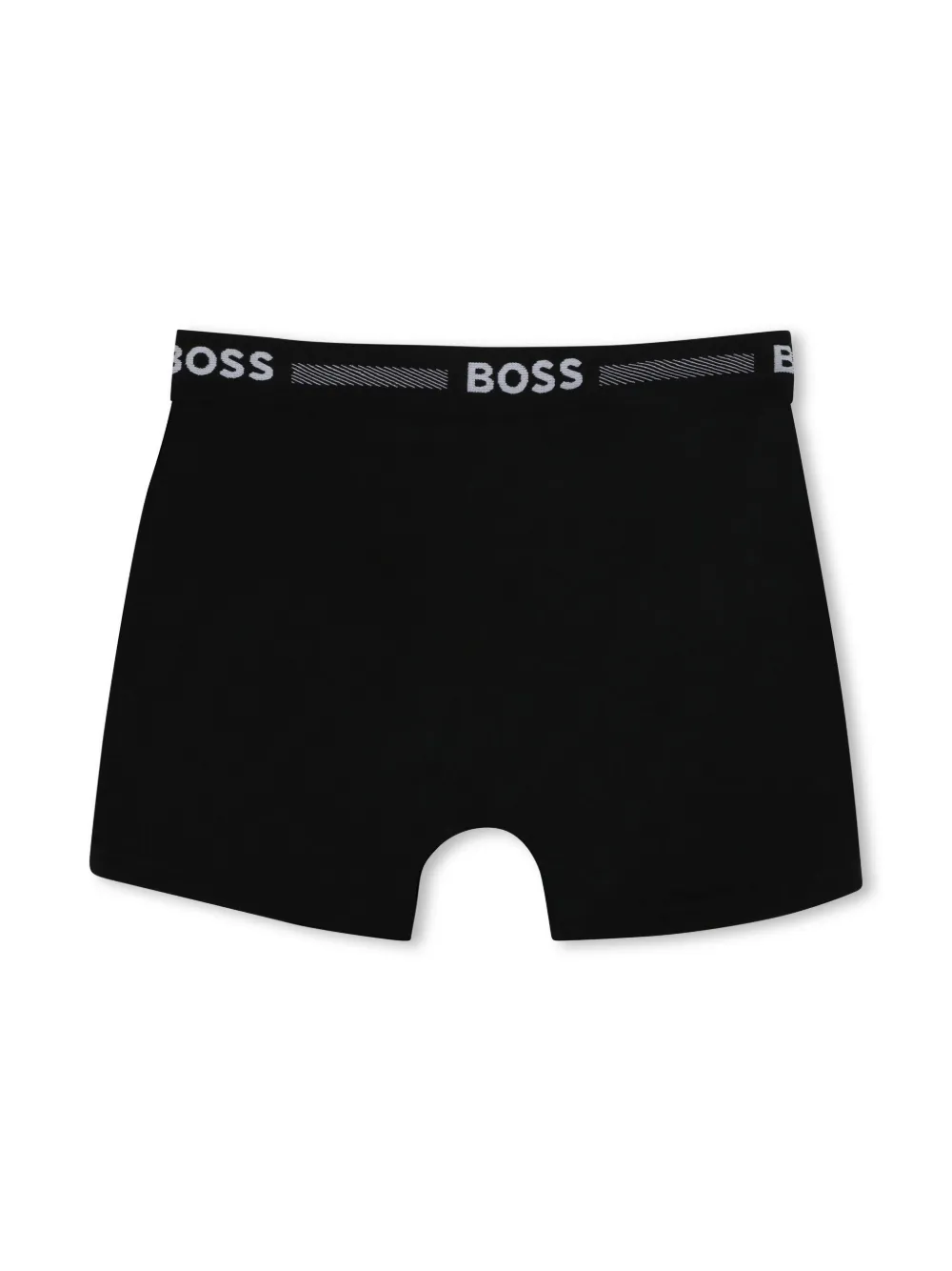BOSS Kidswear Drie boxershorts met logoband Zwart