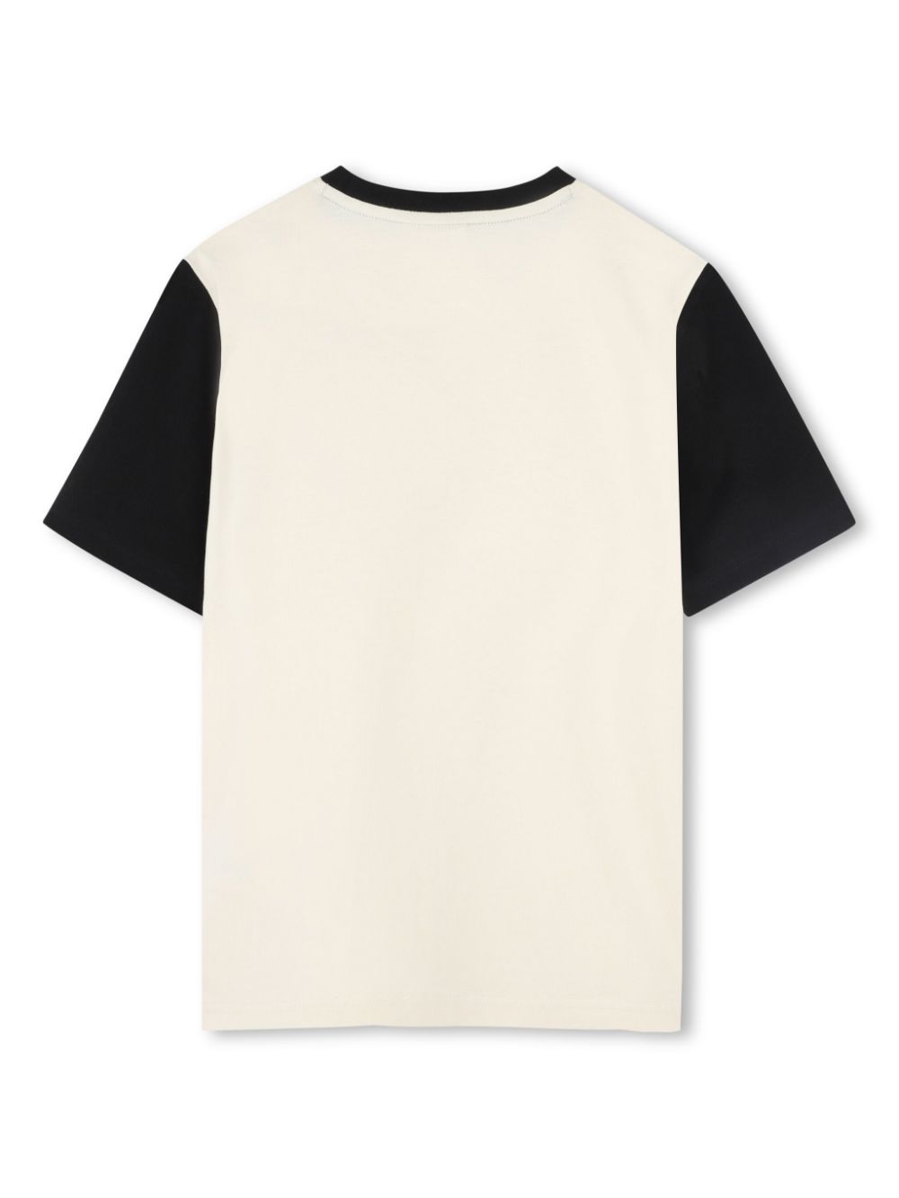 BOSS Kidswear T-shirt met colourblocking - Beige