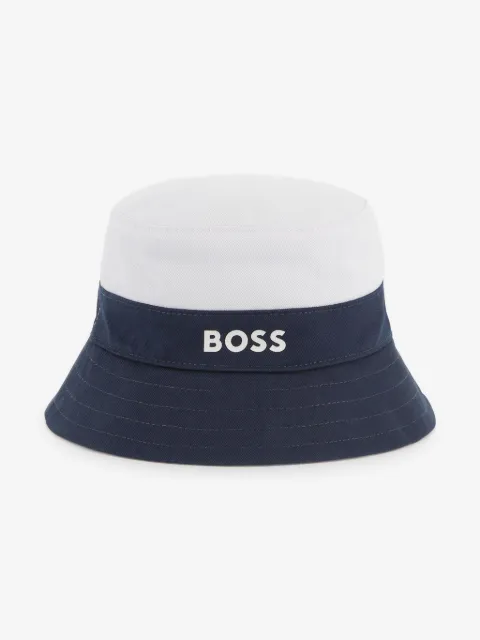 BOSS Kidswear logo-print bucket hat