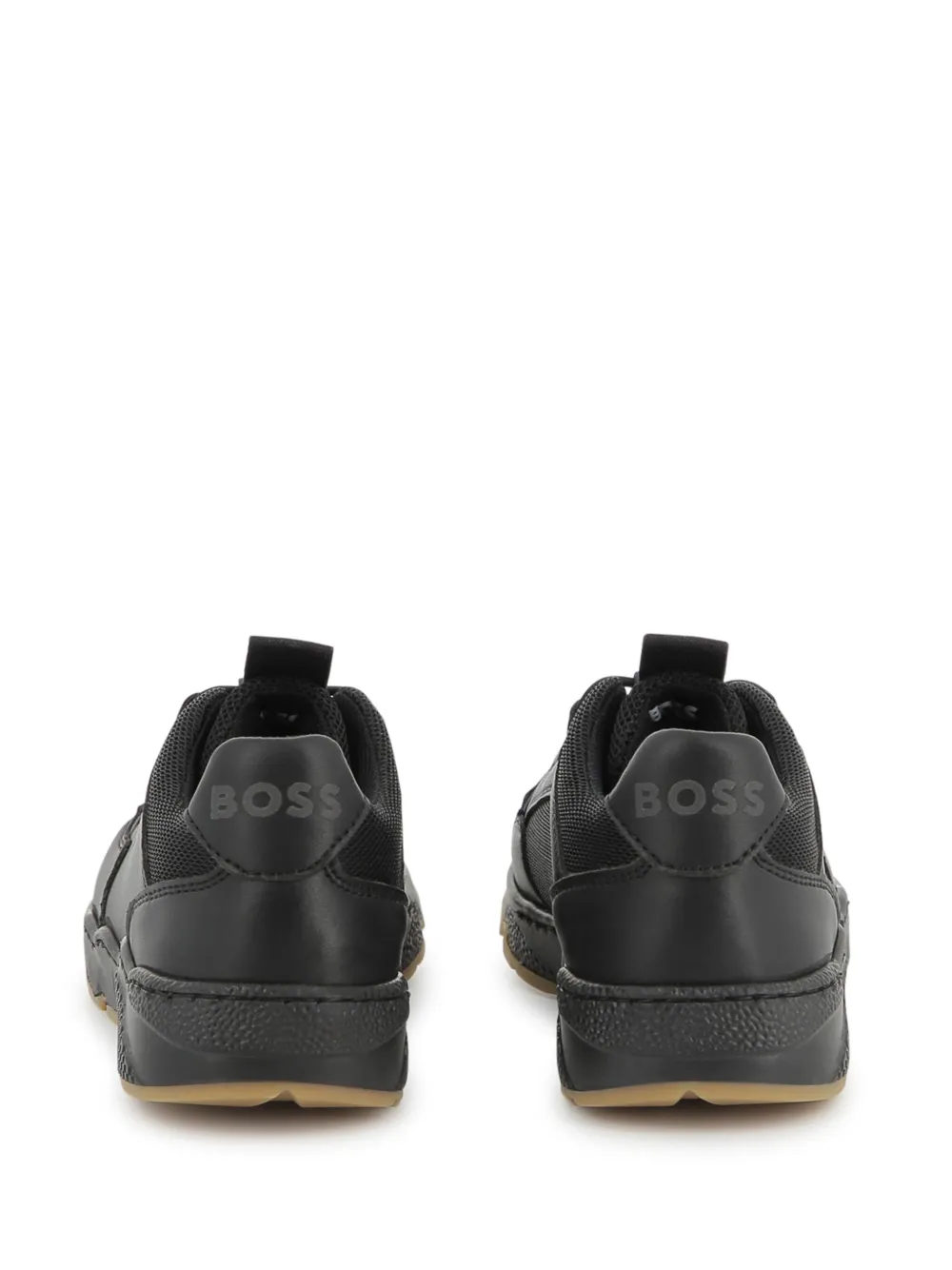 BOSS Kidswear Sneakers met logoprint Zwart