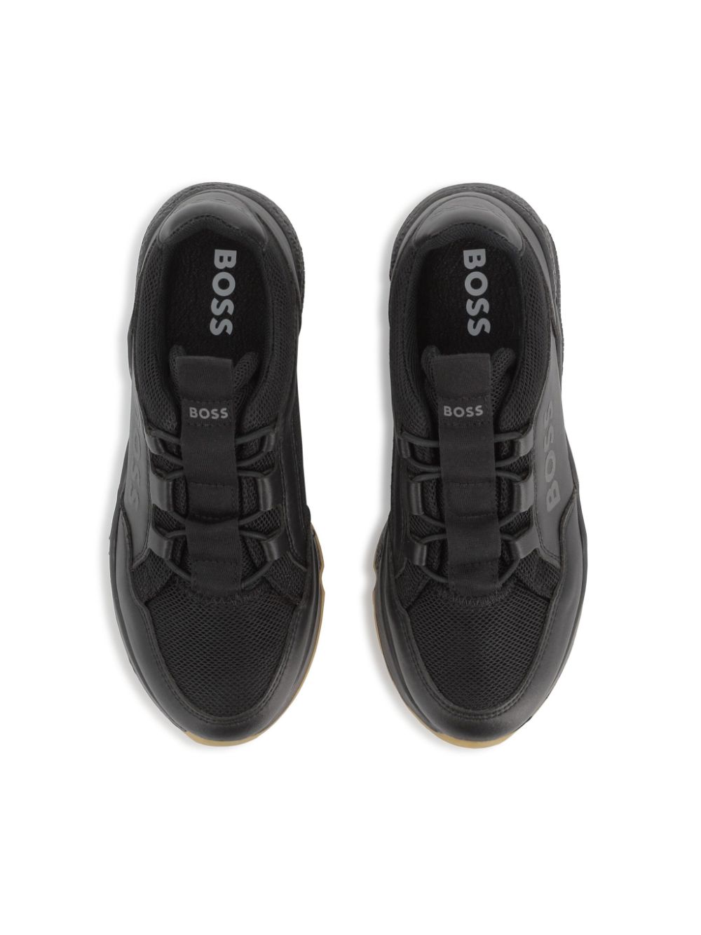 BOSS Kidswear logo-print sneakers Black