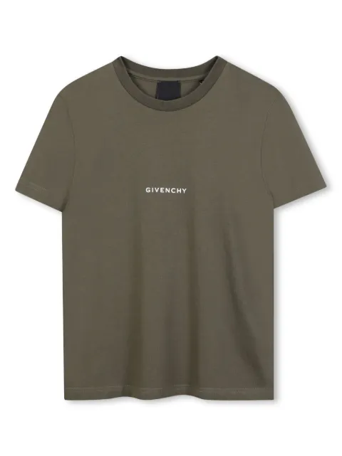 Givenchy Kids playera con logo estampado