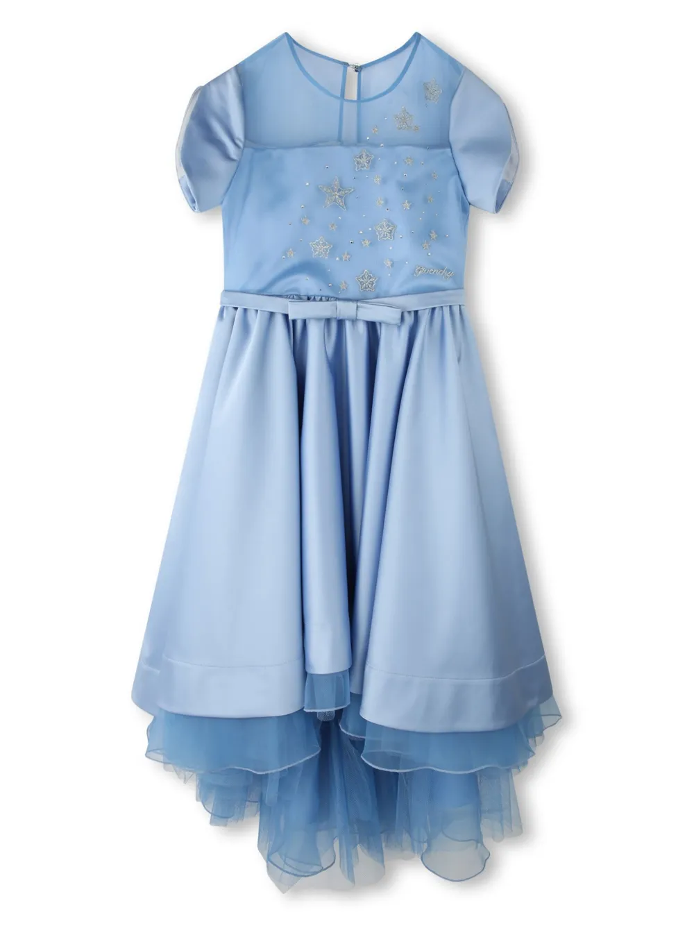 Givenchy Kids Geplooide jurk Blauw