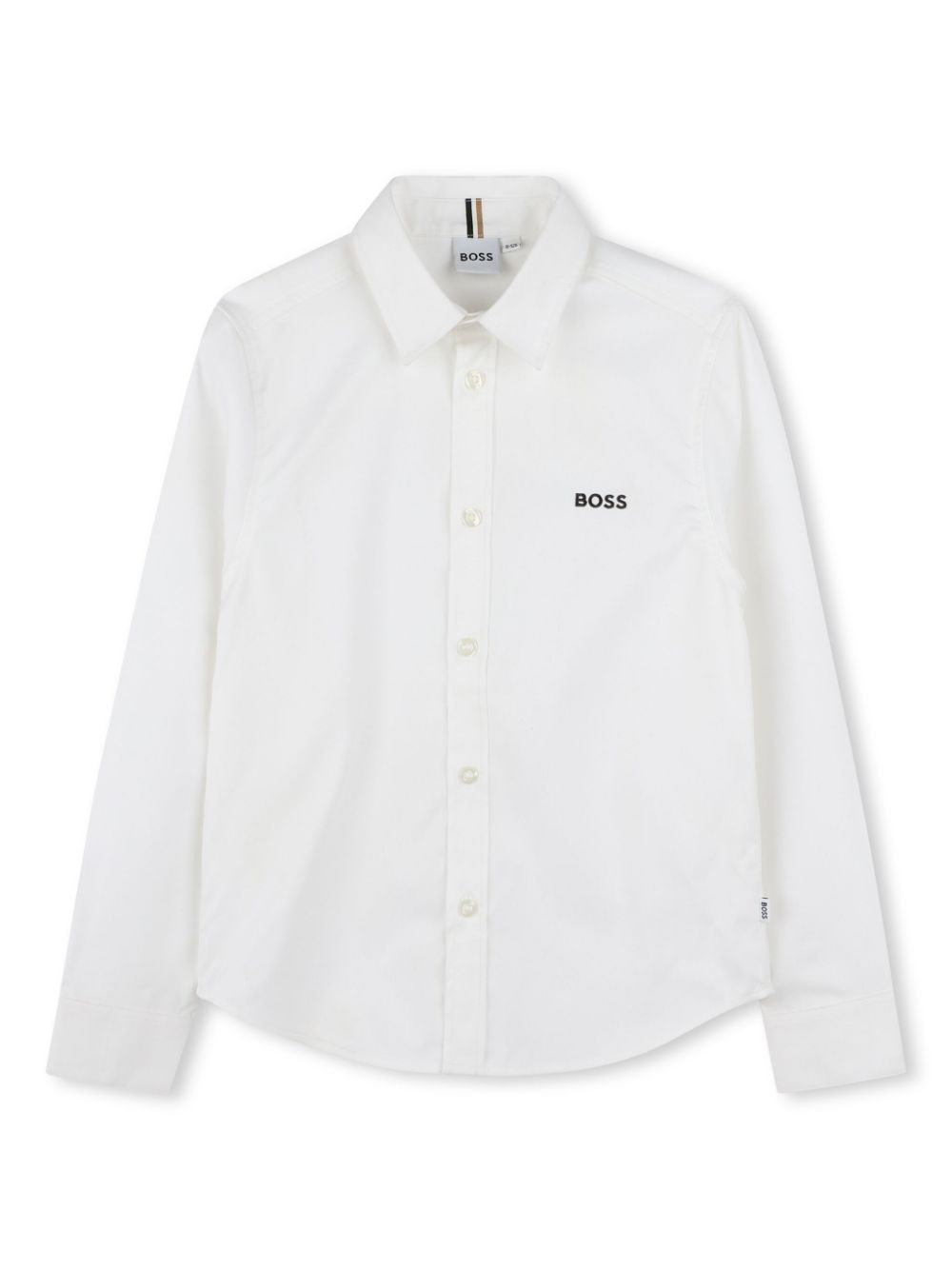 BOSS Kidswear long-sleeved shirt - White