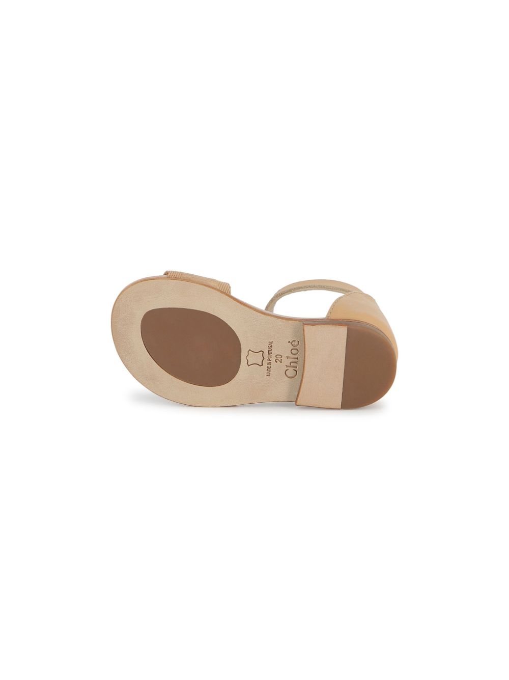 Chloé Kids Sandalen met logoprint Beige