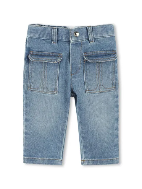 Chloé Kids Calça jeans com bolso amplo