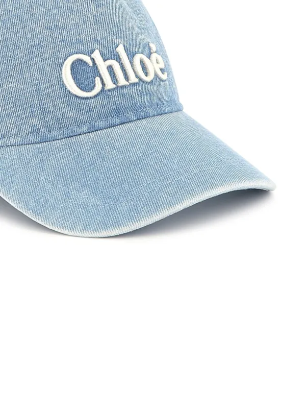 Chloé Kids logo-embroidered Cap | Blue | FARFETCH ID
