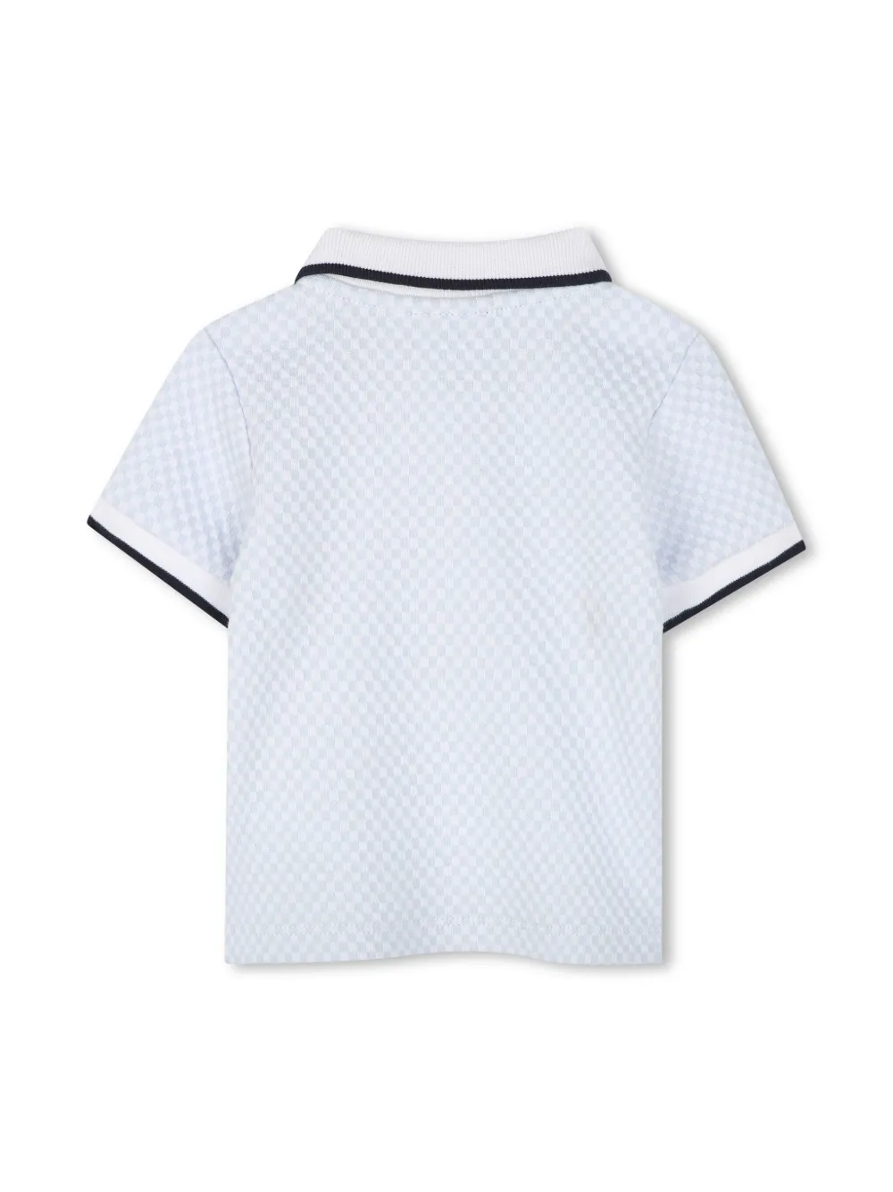 BOSS Kidswear Poloshirt en shorts met logoprint Blauw