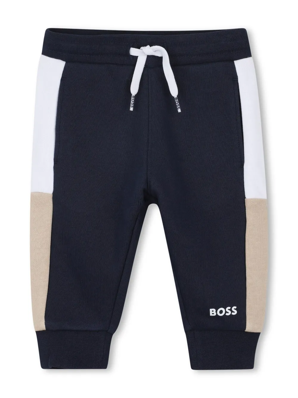 BOSS Kidswear Trainingspak met logoprint Blauw