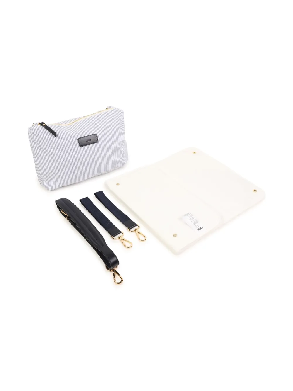 CHLOÉ STRIPED DIAPER BAG