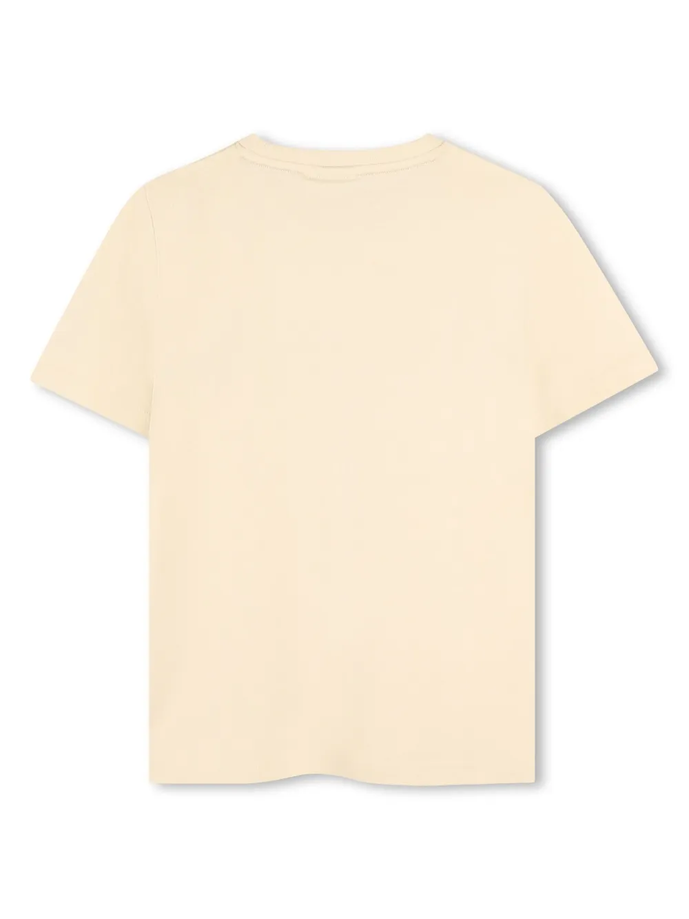 bosskidswear BOSS Kidswear Katoenen T-shirt met logoprint - Beige