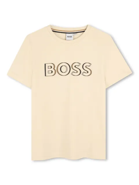BOSS Kidswear logo-print cotton T-shirt