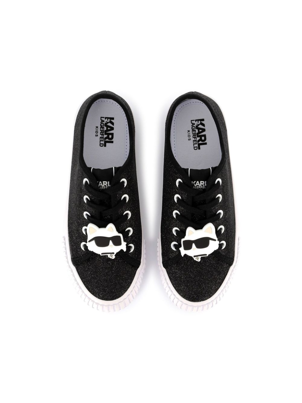 Karl Lagerfeld Kids Sneakers met logoprint Zwart