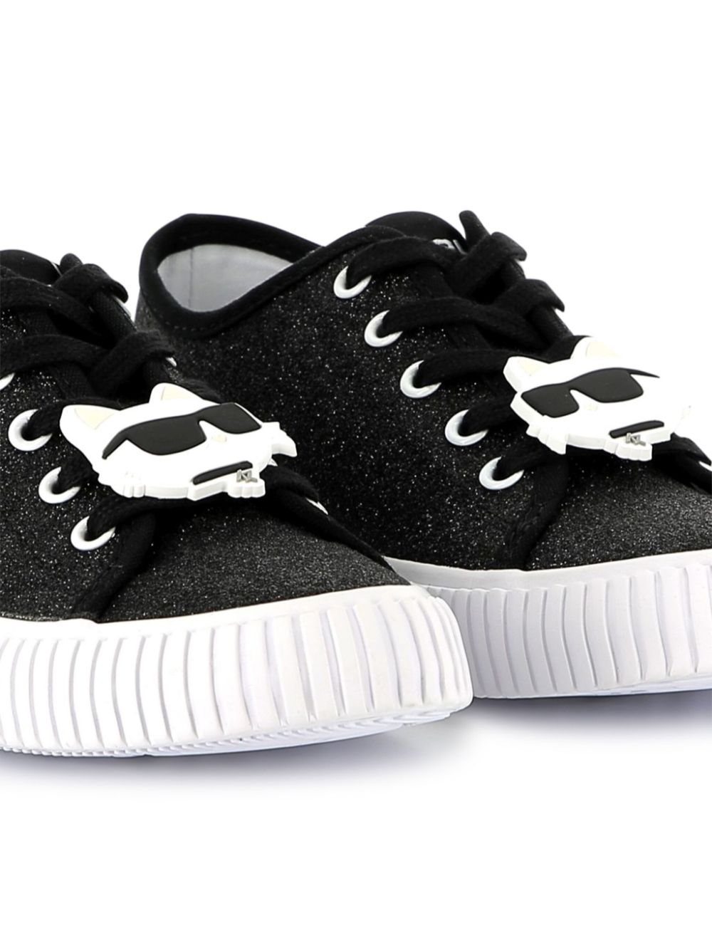 Karl Lagerfeld Kids Sneakers met logoprint - Zwart