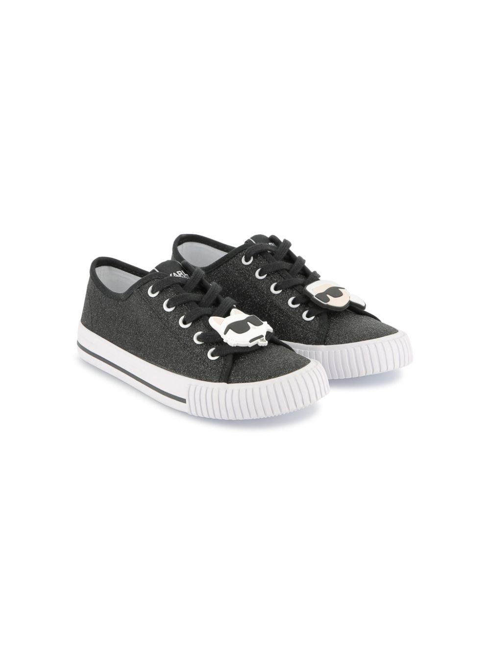 Karl Lagerfeld Kids Sneakers met logoprint Zwart