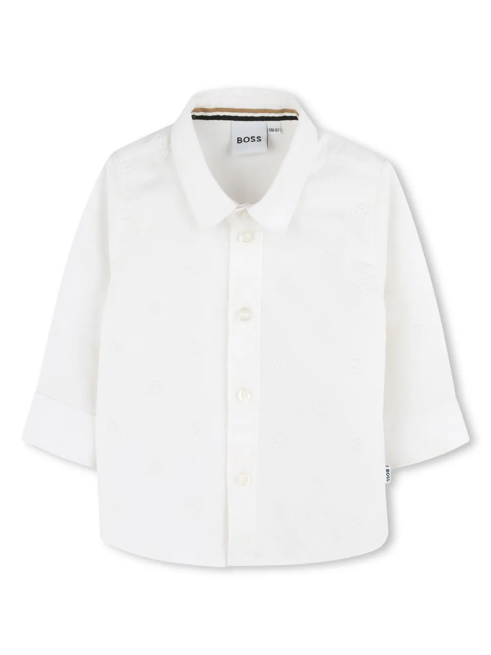 Image 1 of BOSS Kidswear Camisa com estampa monogramada