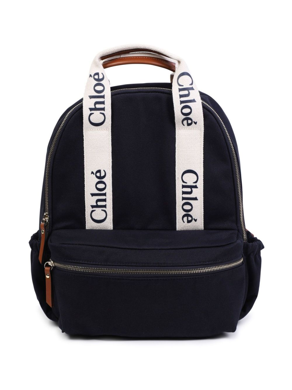 Chloé Kids logo-strap changing bag - Blue