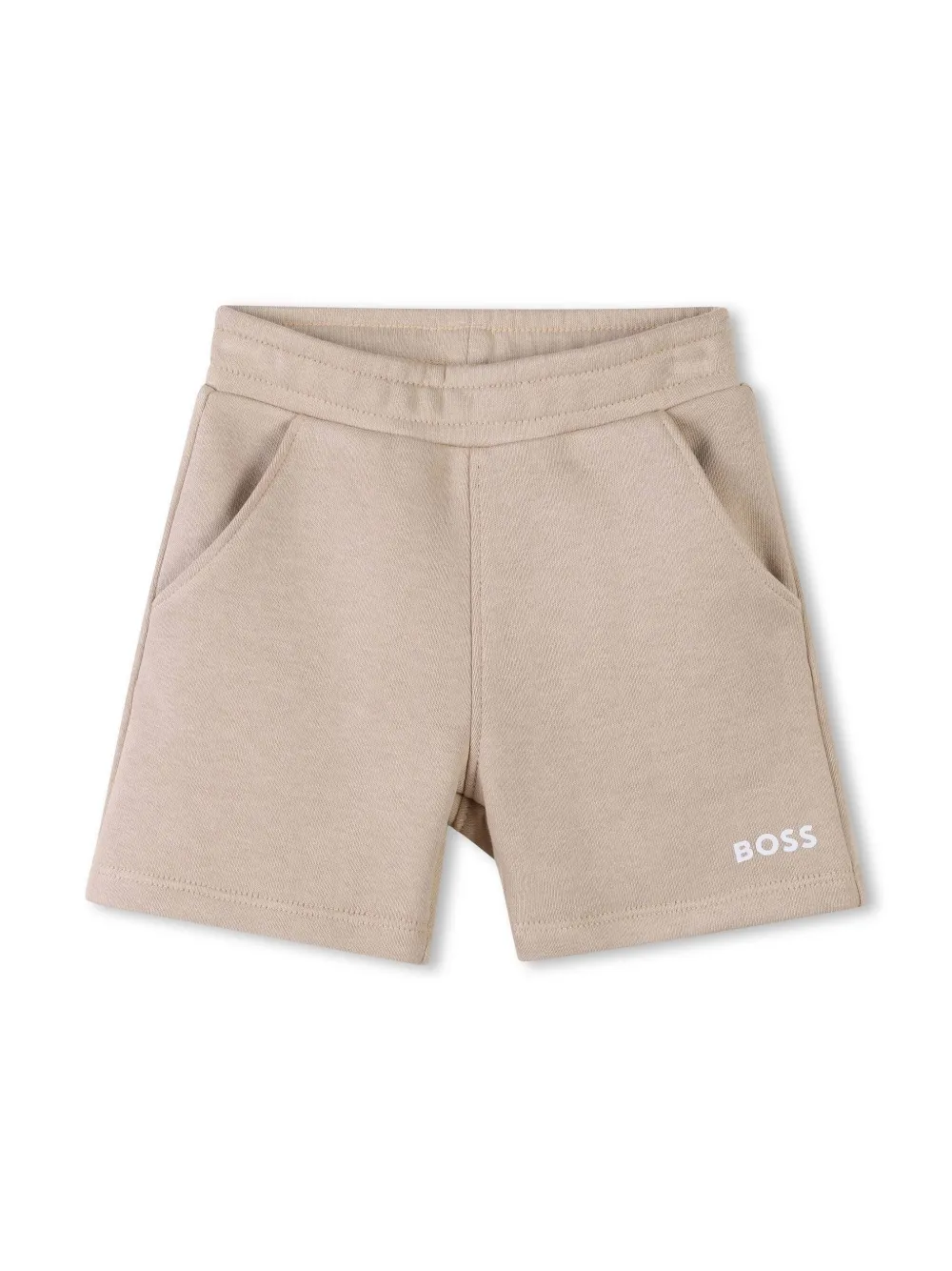 BOSS Kidswear T-shirt en shorts met logoprint Wit