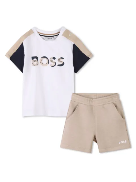 BOSS Kidswear Shorts mit Logo-Print (2er-Set)