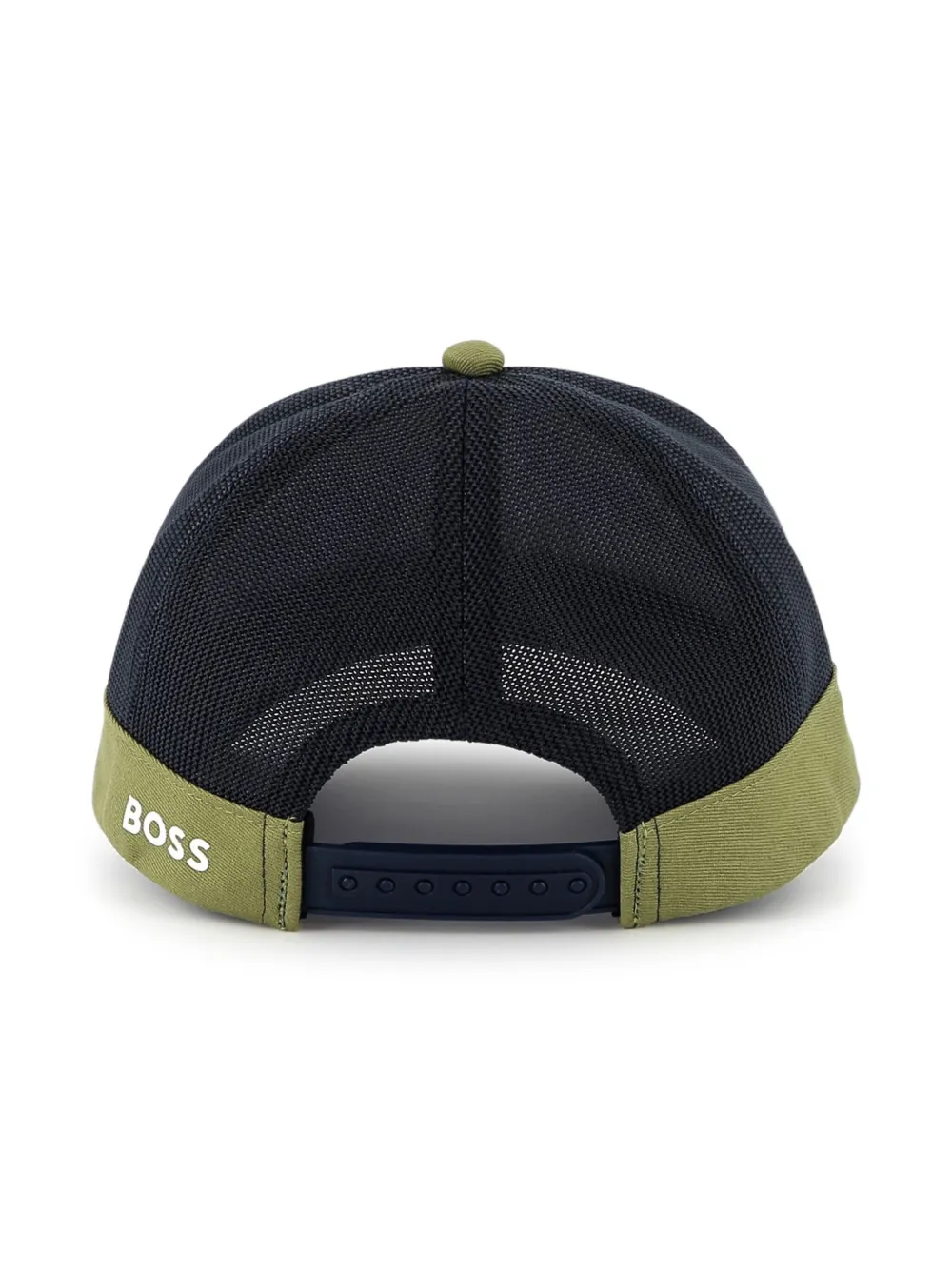 BOSS Kidswear Honkbalpet met logo-applicatie Groen