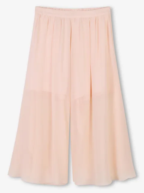 Chloé Kids silk flared trousers
