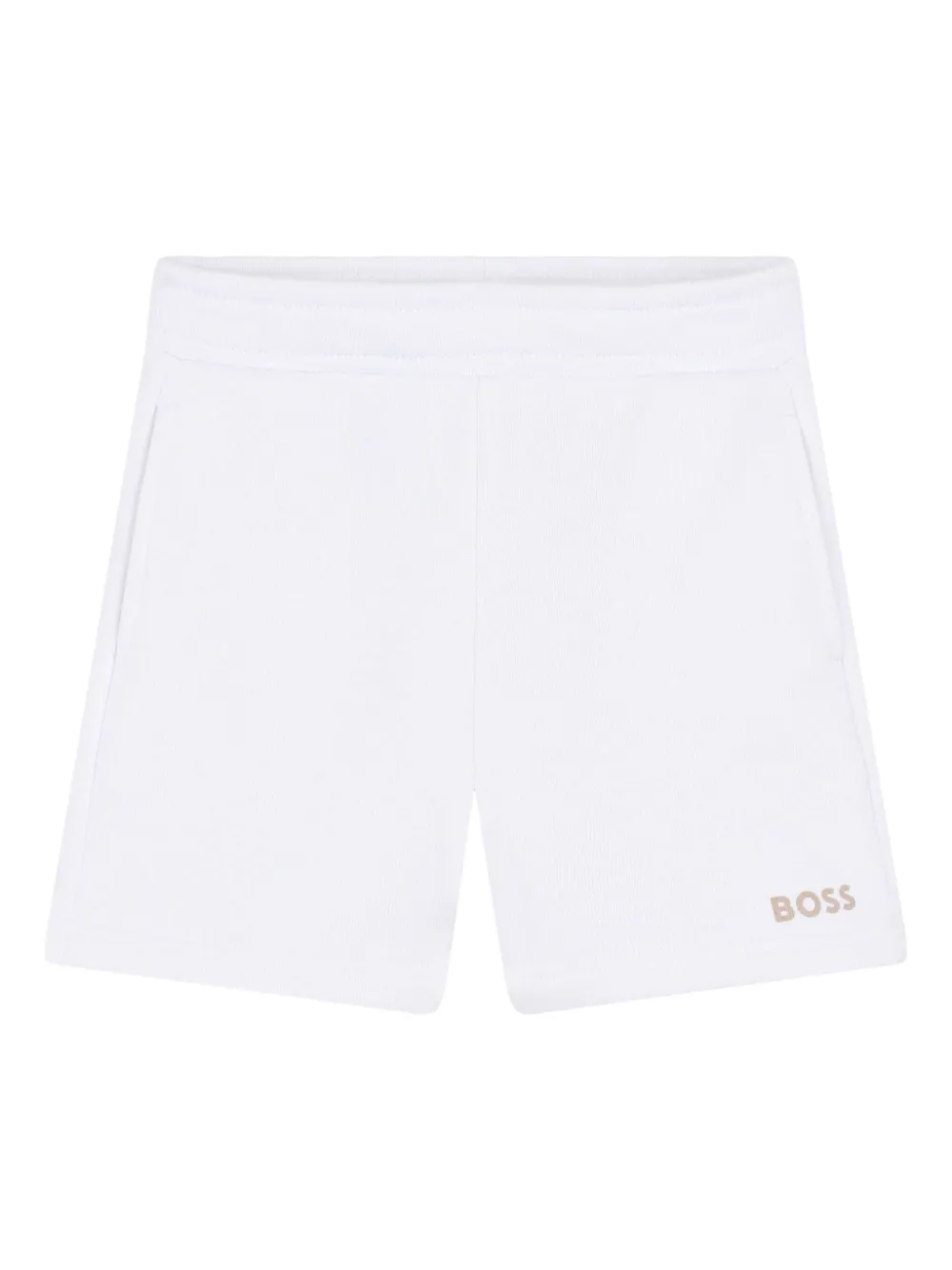 BOSS Kidswear Shorts met logoprint Wit