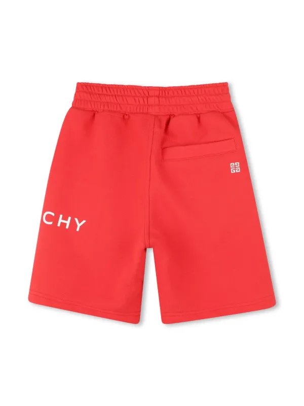 Givenchy Kids ロゴ ショートパンツ | レッド | FARFETCH JP