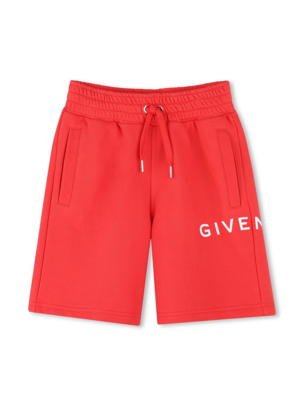 Givenchy Kids Trainingsshorts met logoprint Rood