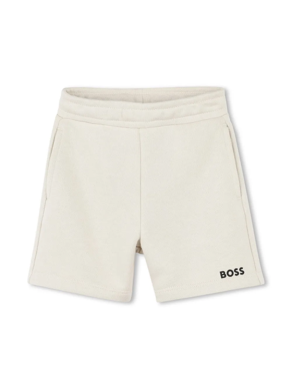 BOSS Kidswear Shorts met logoprint Beige