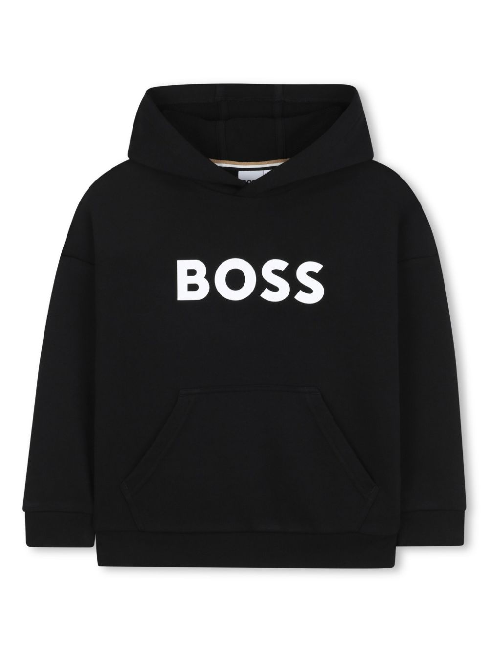 BOSS Kidswear logo-print hoodie - Black