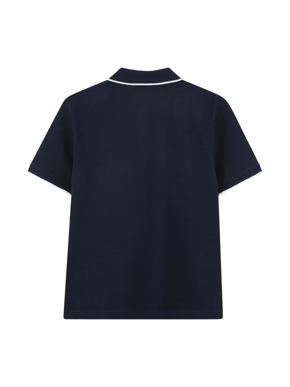BOSS Kidswear Katoenen poloshirt met geborduurd logo Blauw
