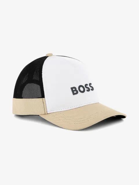 BOSS Kidswear logo-patch cotton baseball cap