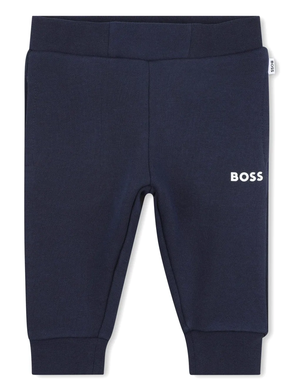 BOSS Kidswear Trainingsbroek met logoprint Blauw