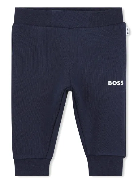 BOSS Kidswear pants con logo estampado