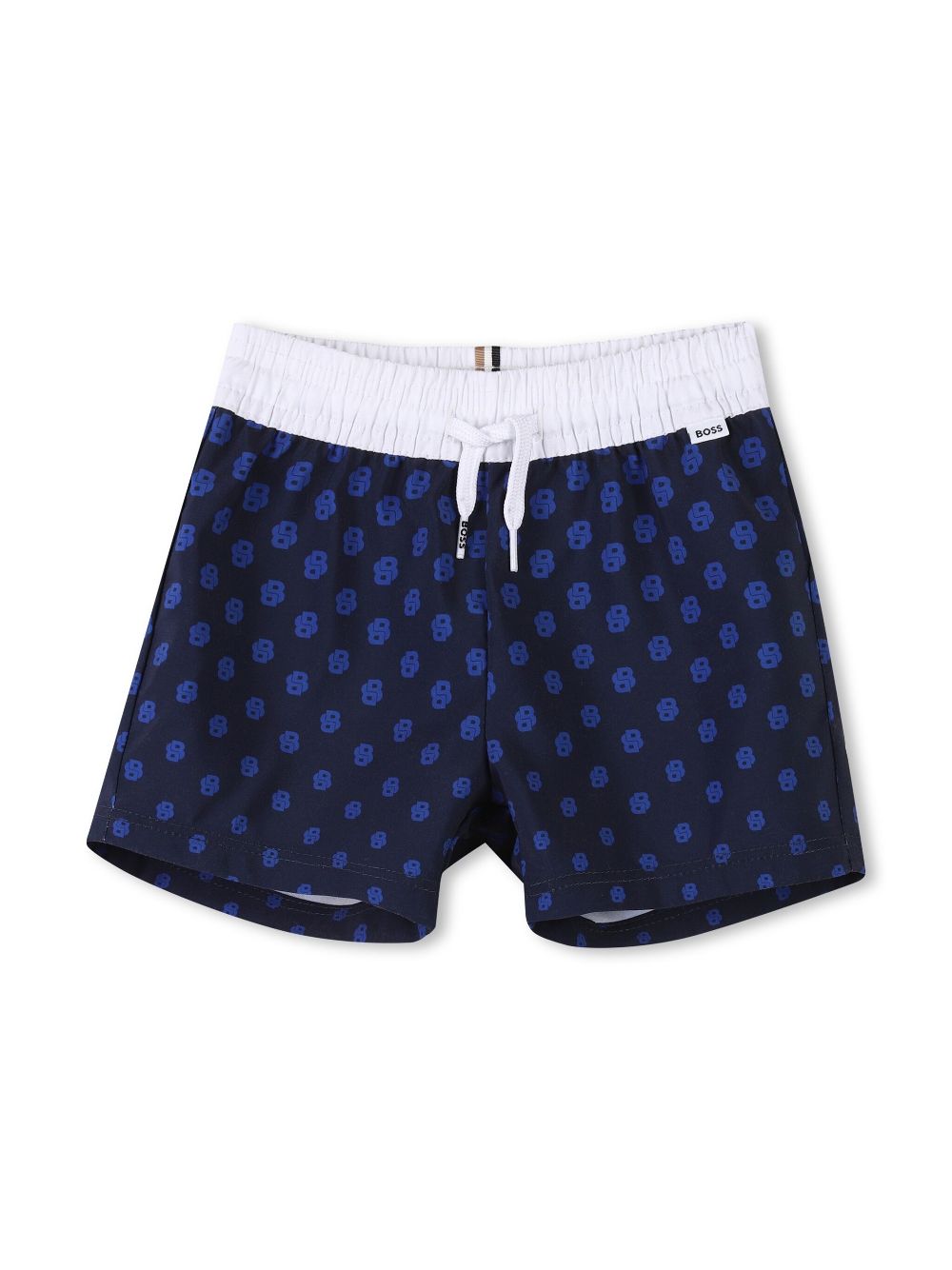 BOSS Kidswear logo-print swim shorts - Blue