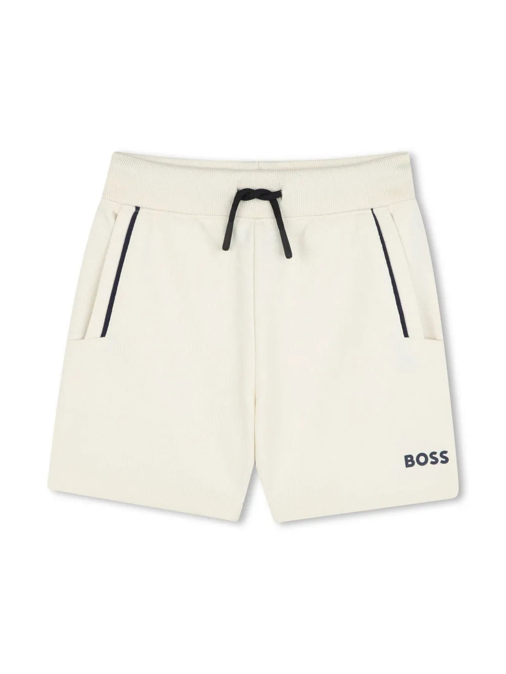 BOSS Kidswear T-shirt en shorts met print Blauw