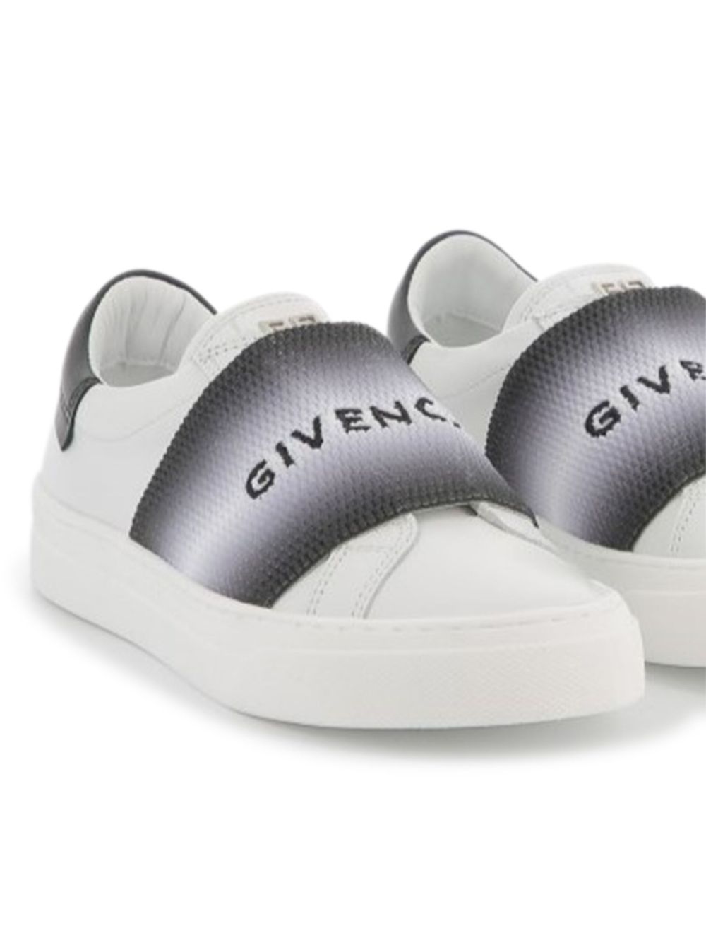 Givenchy Kids logo-tape sneakers - White