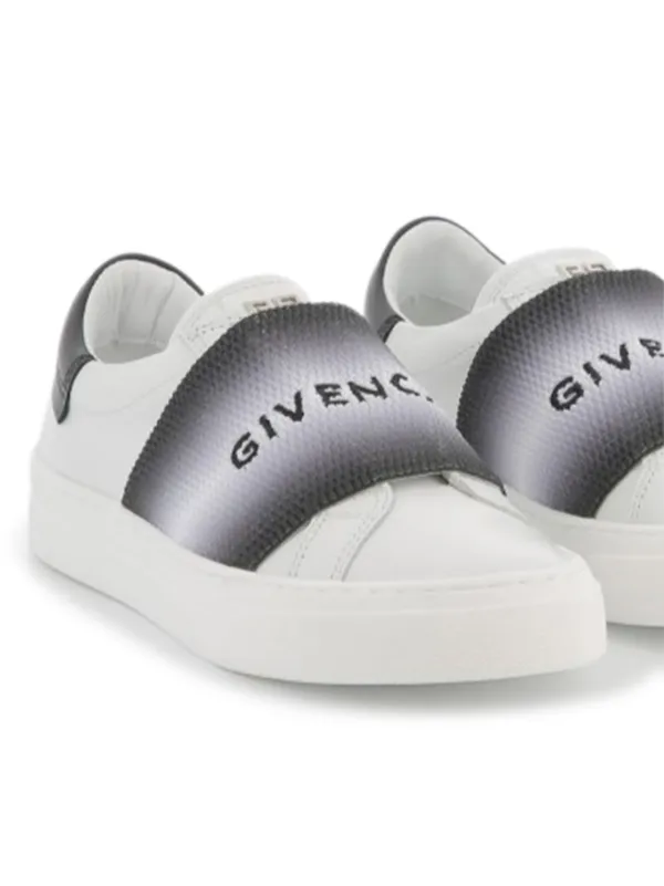 Givenchy Kids Tênis Com Faixa De Logo Branco FARFETCH BR