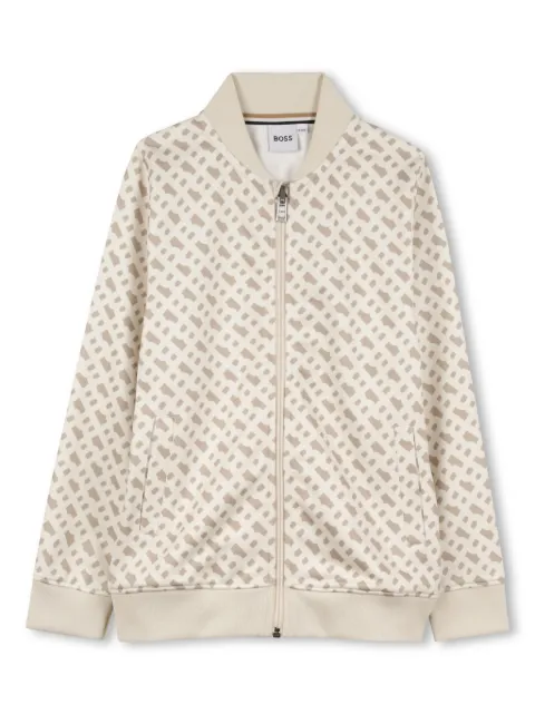 BOSS Kidswear Sweater met logoprint