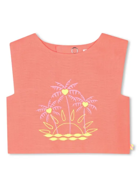 Billieblush top con logo bordado