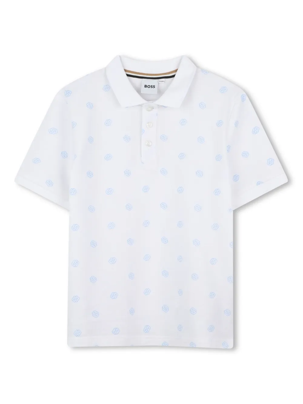 BOSS Kidswear Poloshirt met korte mouwen Wit