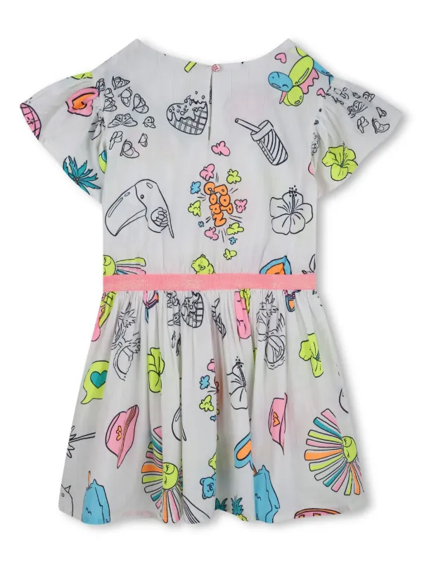 billieblush girls casual dresses Billieblush Glitter Print Dress | Pink