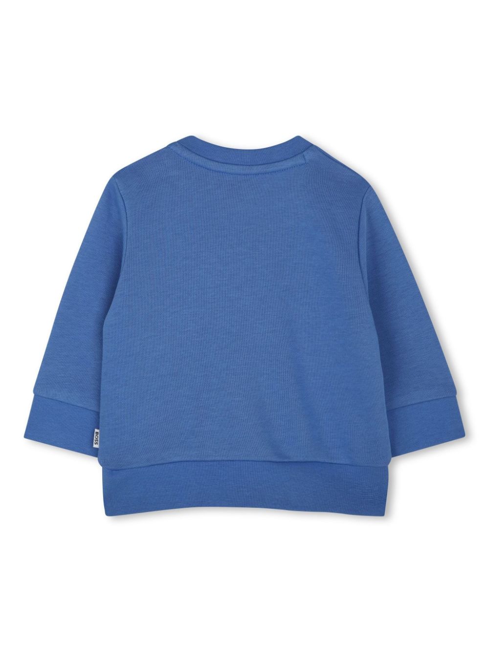 BOSS Kidswear Sweater met logoprint - Blauw