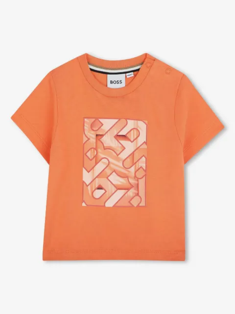 BOSS Kidswear playera con estampado gráfico
