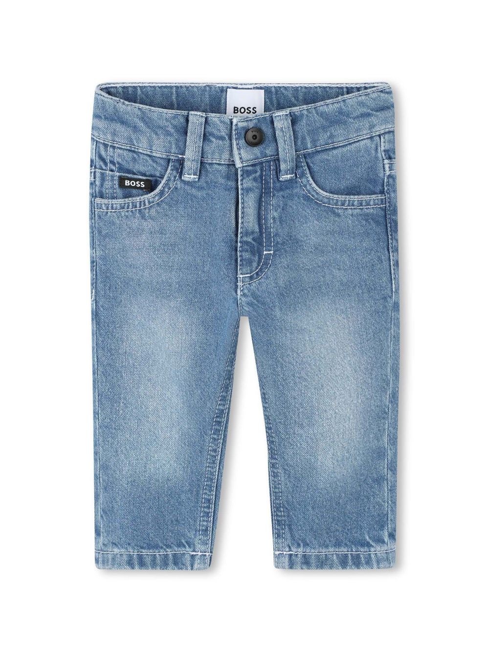 BOSS Kidswear Straight jeans Blauw