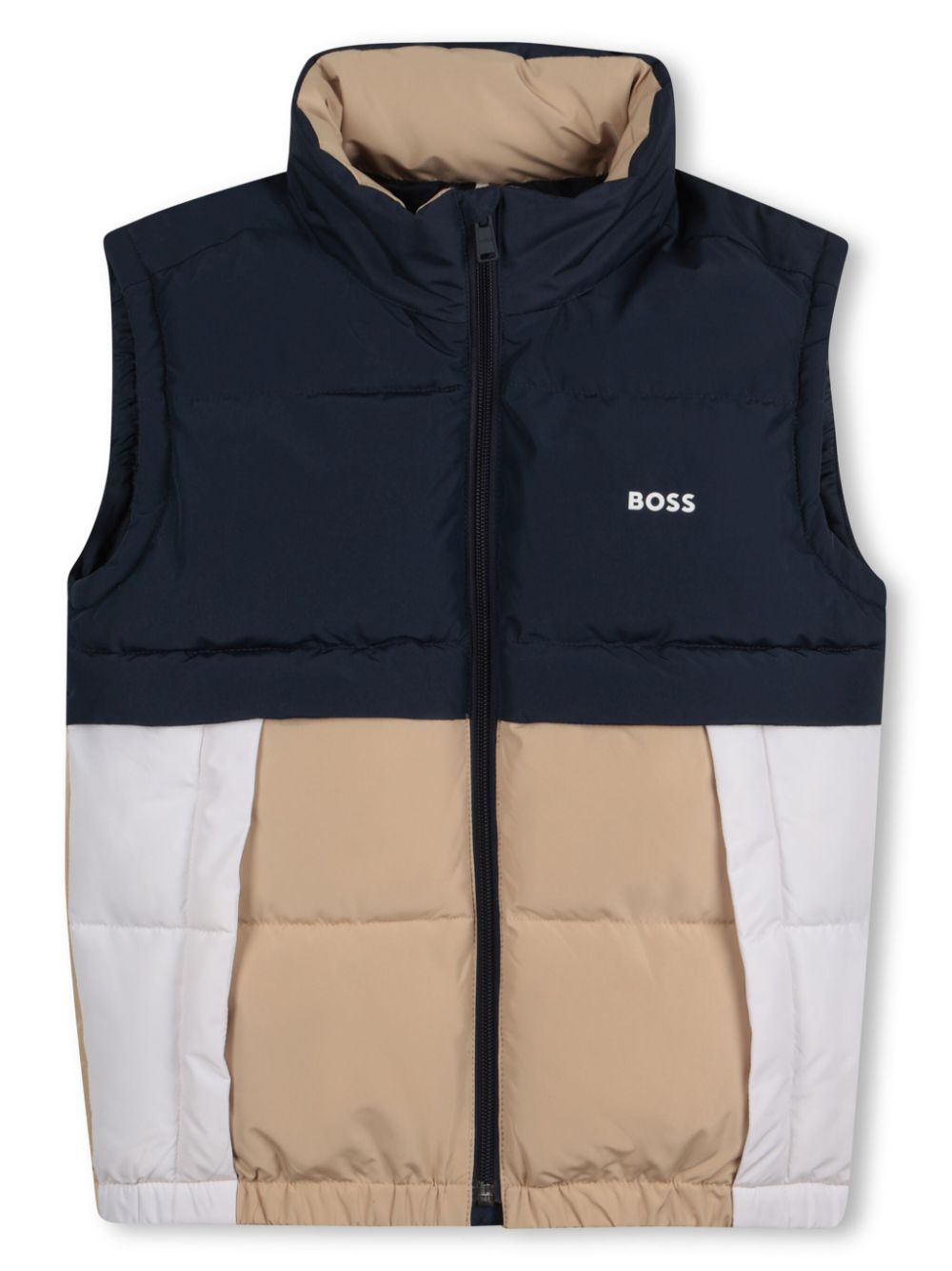 BOSS Kidswear colourblock gilet - Blue